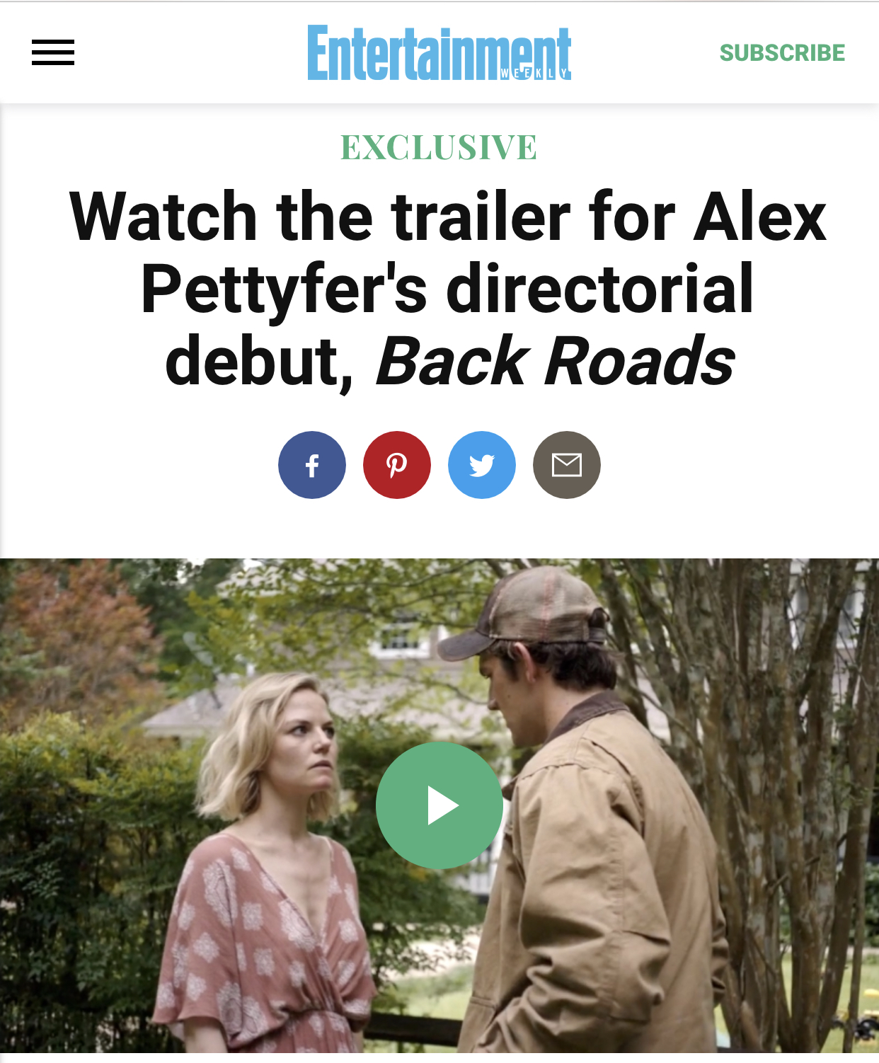 Back Roads Trailer on EW!