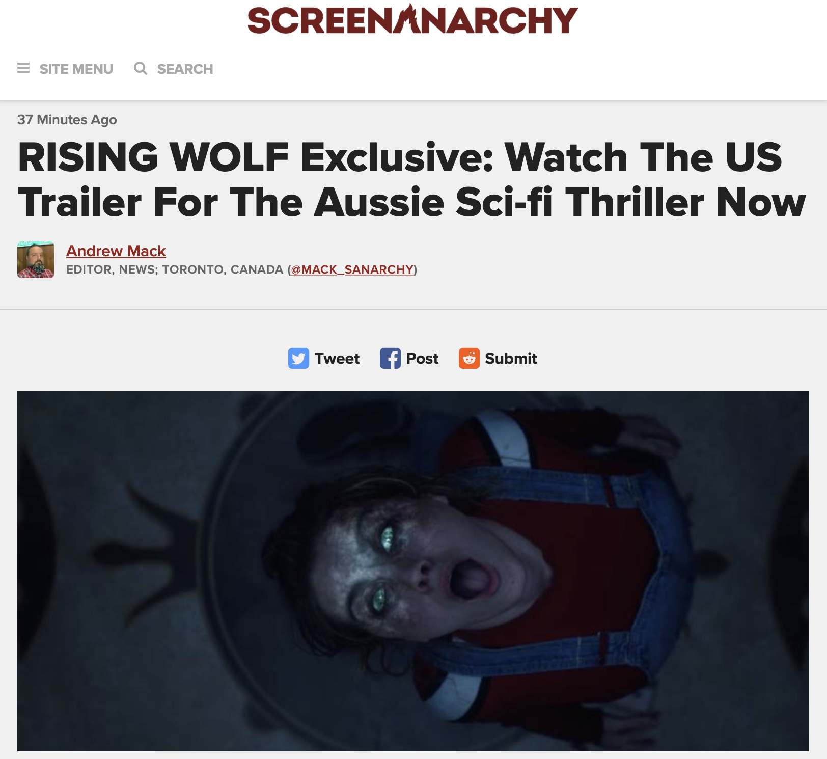 RISING WOLF Exclusive: Watch The US Trailer For The Aussie Sci-fi Thriller Now